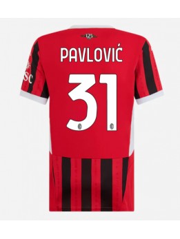 AC Milan Strahinja Pavlovic #31 Heimtrikot für Frauen 2024-25 Kurzarm